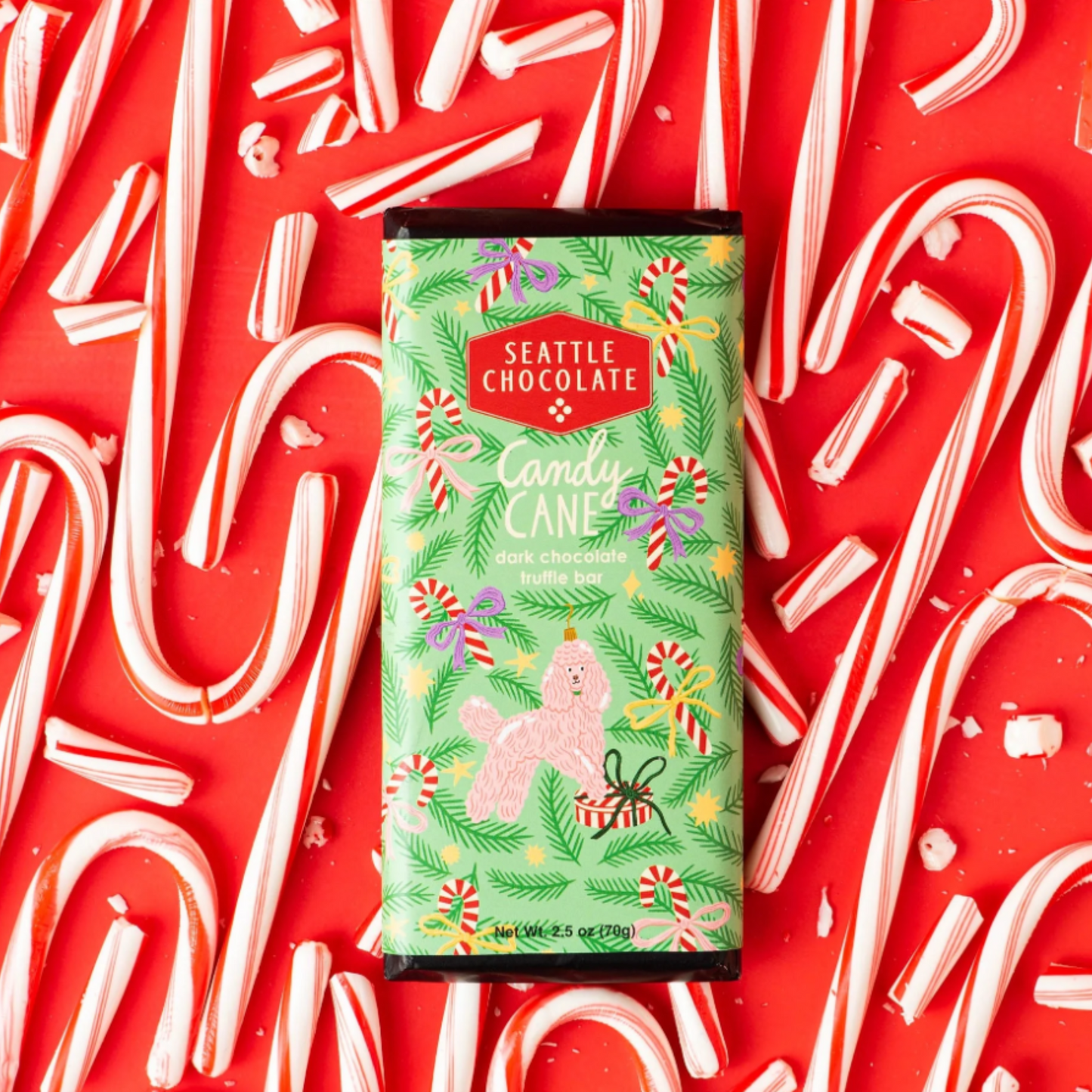 Candy Cane Truffle Bar