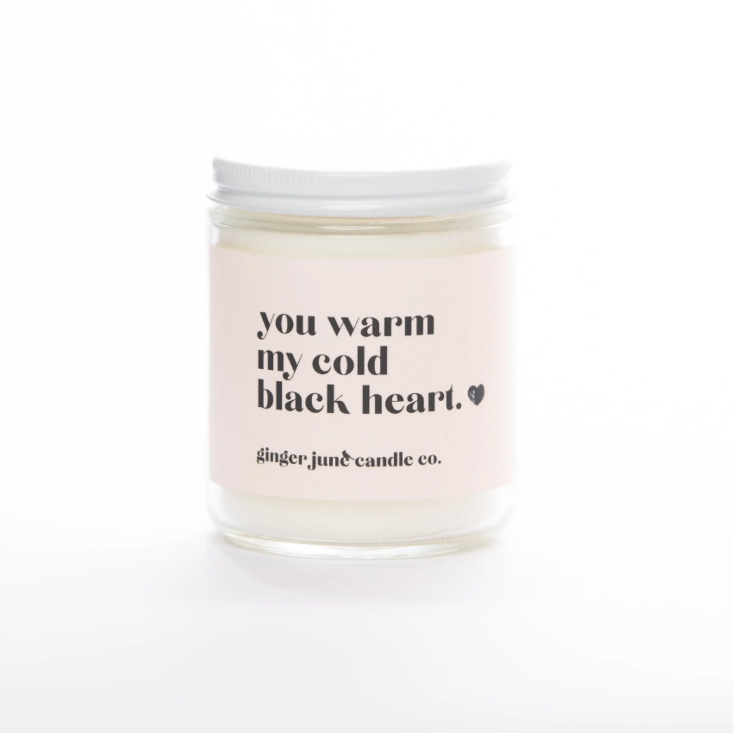 Black Heart Candle