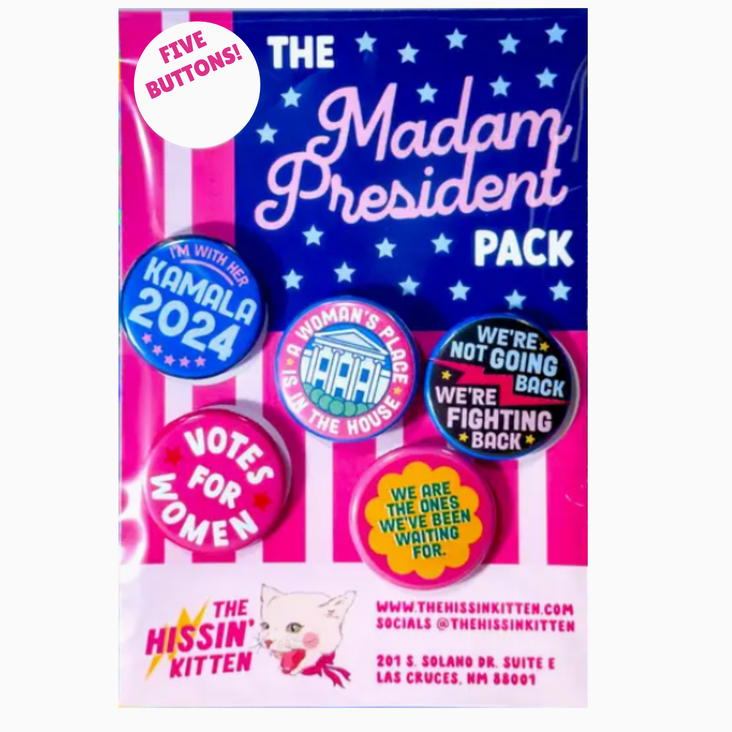 Madam President Button Pack